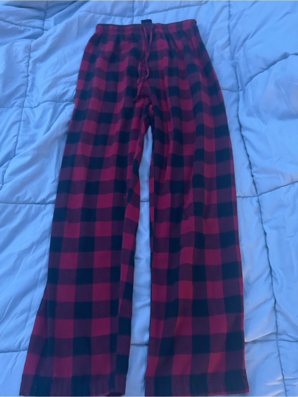 Hanes Red and Black Plaid Lounge Pants
